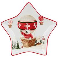 SERVIERPLATTE FINJA -PAZ- - Rot/Multicolor, Design, Keramik (20/19/2cm) - Luca Bessoni