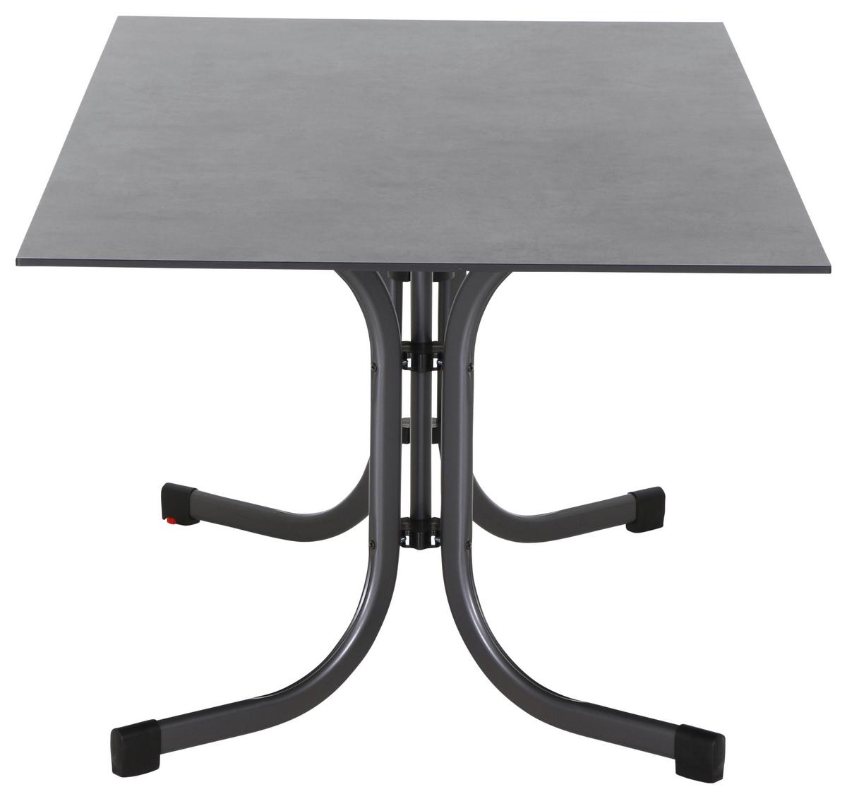 Loungegarnitur 5-Tlg Velia aus Metall - Anthrazit/Schwarz, KONVENTIONELL, Keramik/Textil - Siena Garden
