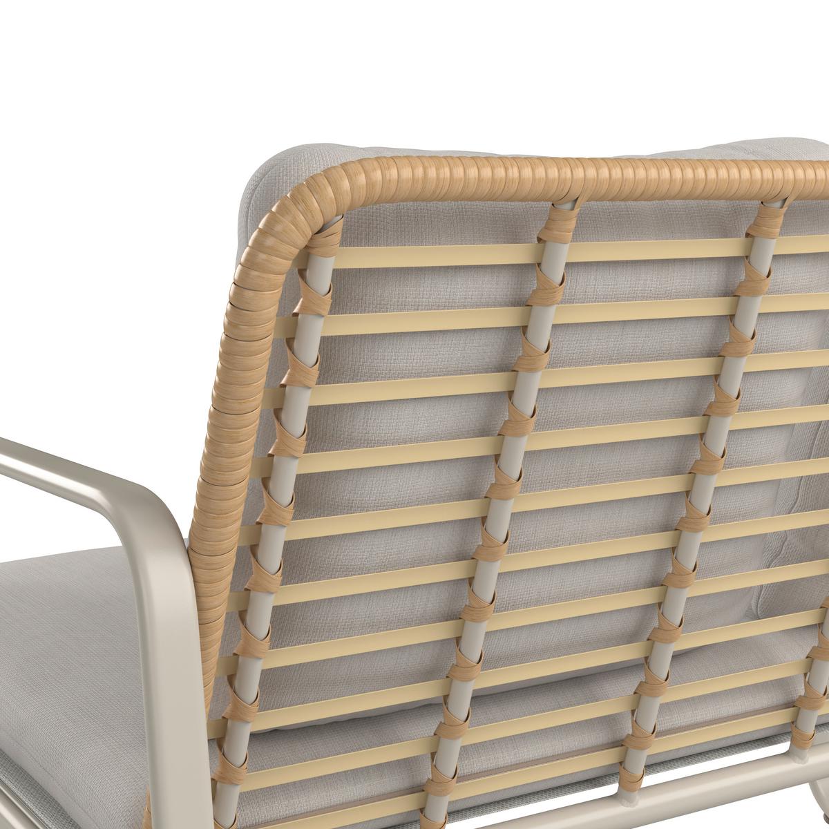 Loungegarnitur Tartu - Beige/Hellgrau, MODERN, Glas/Kunststoff (117/77,5/71,5cm) - Beldano