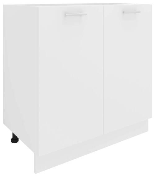 Küchenunterschrank Esilo 80 cm Weiß - Weiß/Sonoma Eiche, KONVENTIONELL, Holzwerkstoff (80/82/46cm) - MID.YOU
