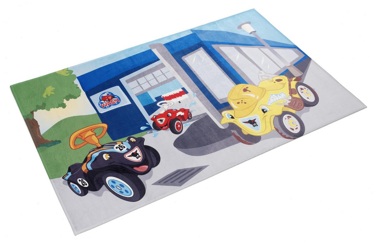 Kinderteppich Autos Multicolor Bobby Car 100x160 cm - Blau/Rot, Trend, Textil (100/160cm)