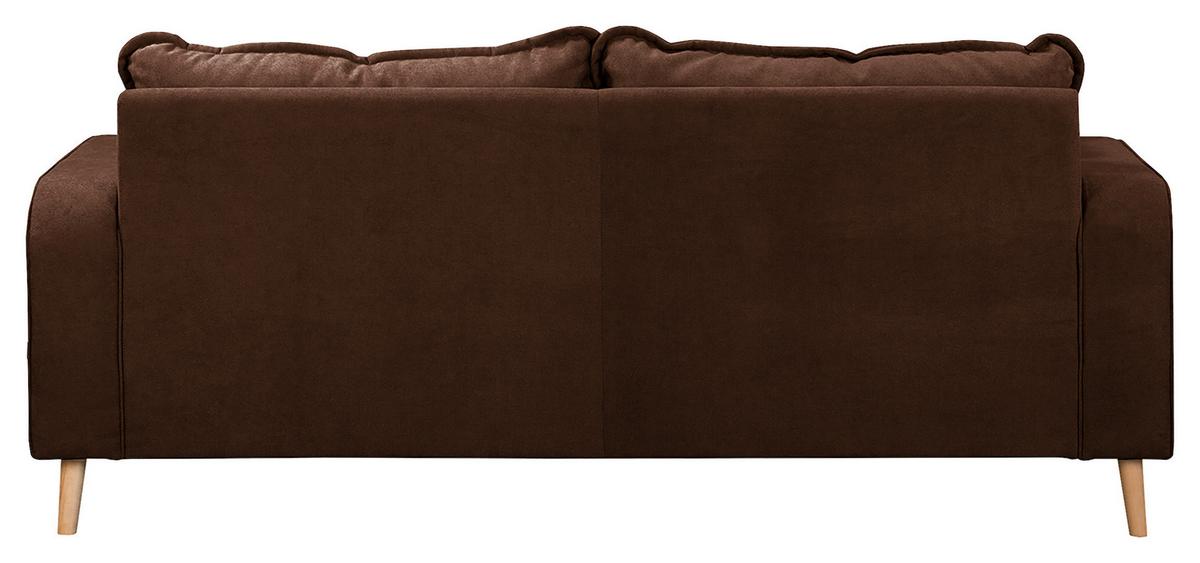 3-sitzer-sofa Beata Braun B: 193 Cm - Wengefarben/Braun, Design, Textil (193/86/87cm) - Livetastic