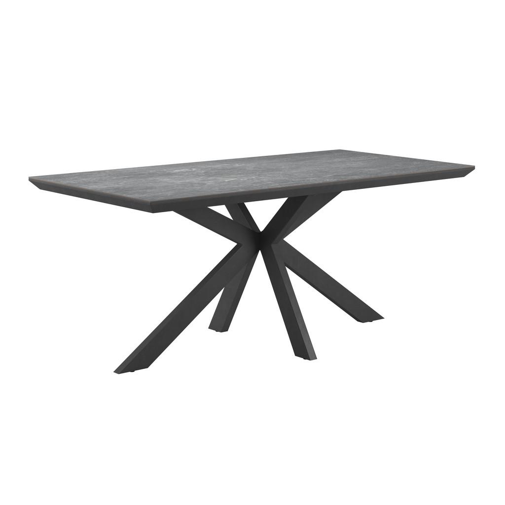 Esstisch Steve 1 180x90 cm Schwarz