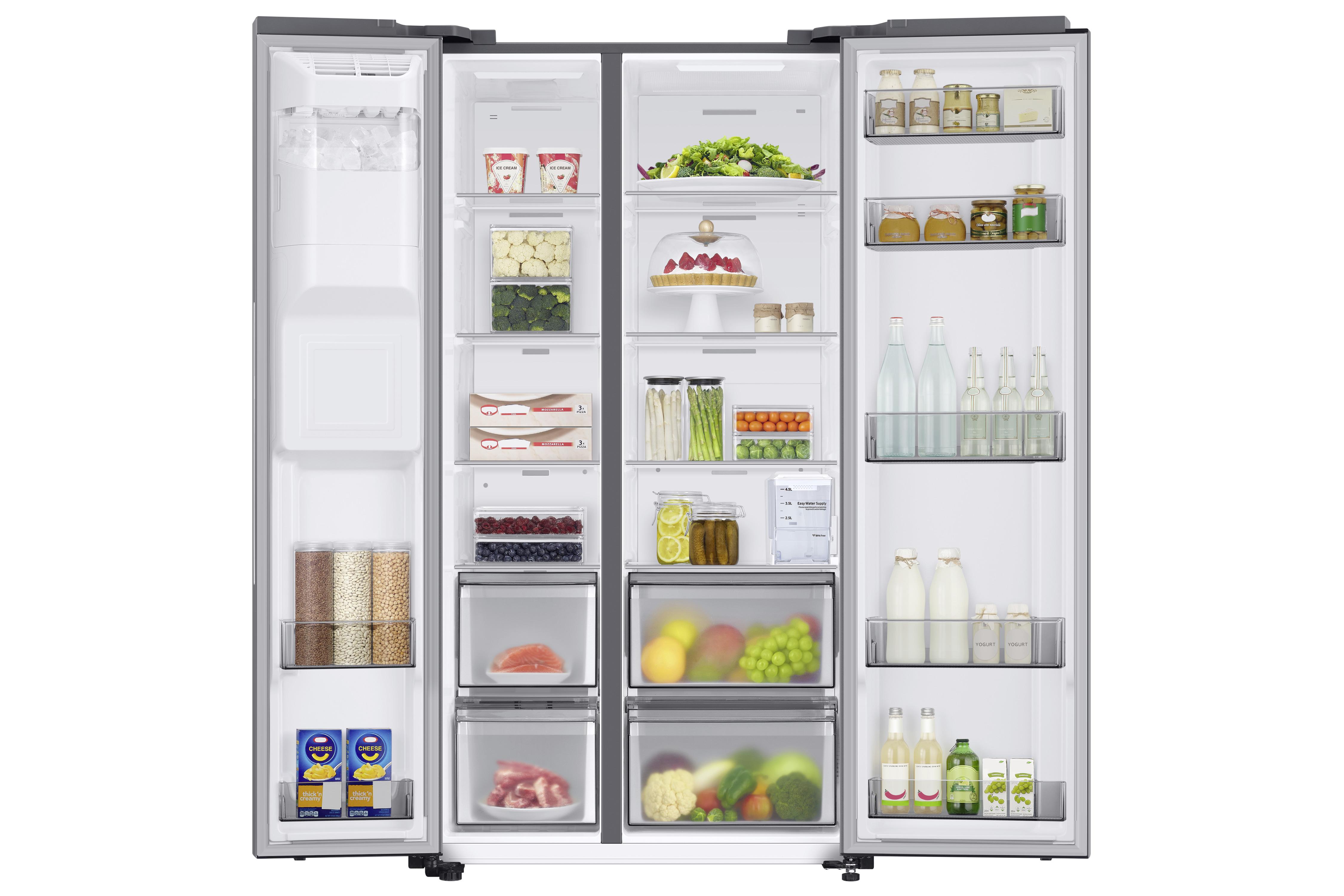 Side-by-Side-Kühlschrank im Innox-Design