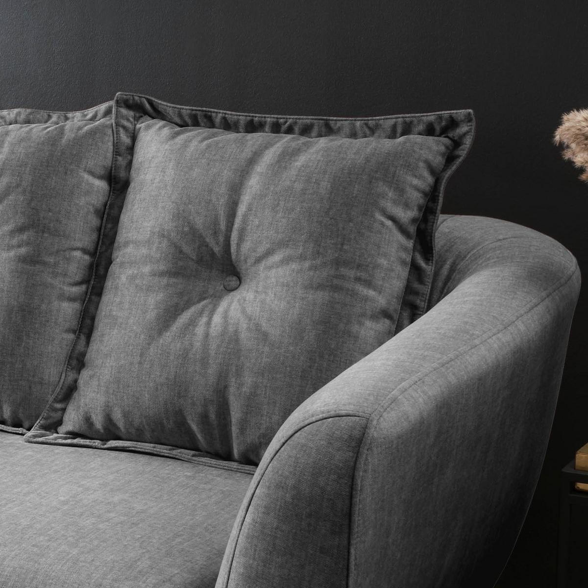 3-Sitzer-Sofa Baggio Grau B: 236 cm - Buchefarben/Grau, MODERN, Textil (236/94/103cm) - Livetastic