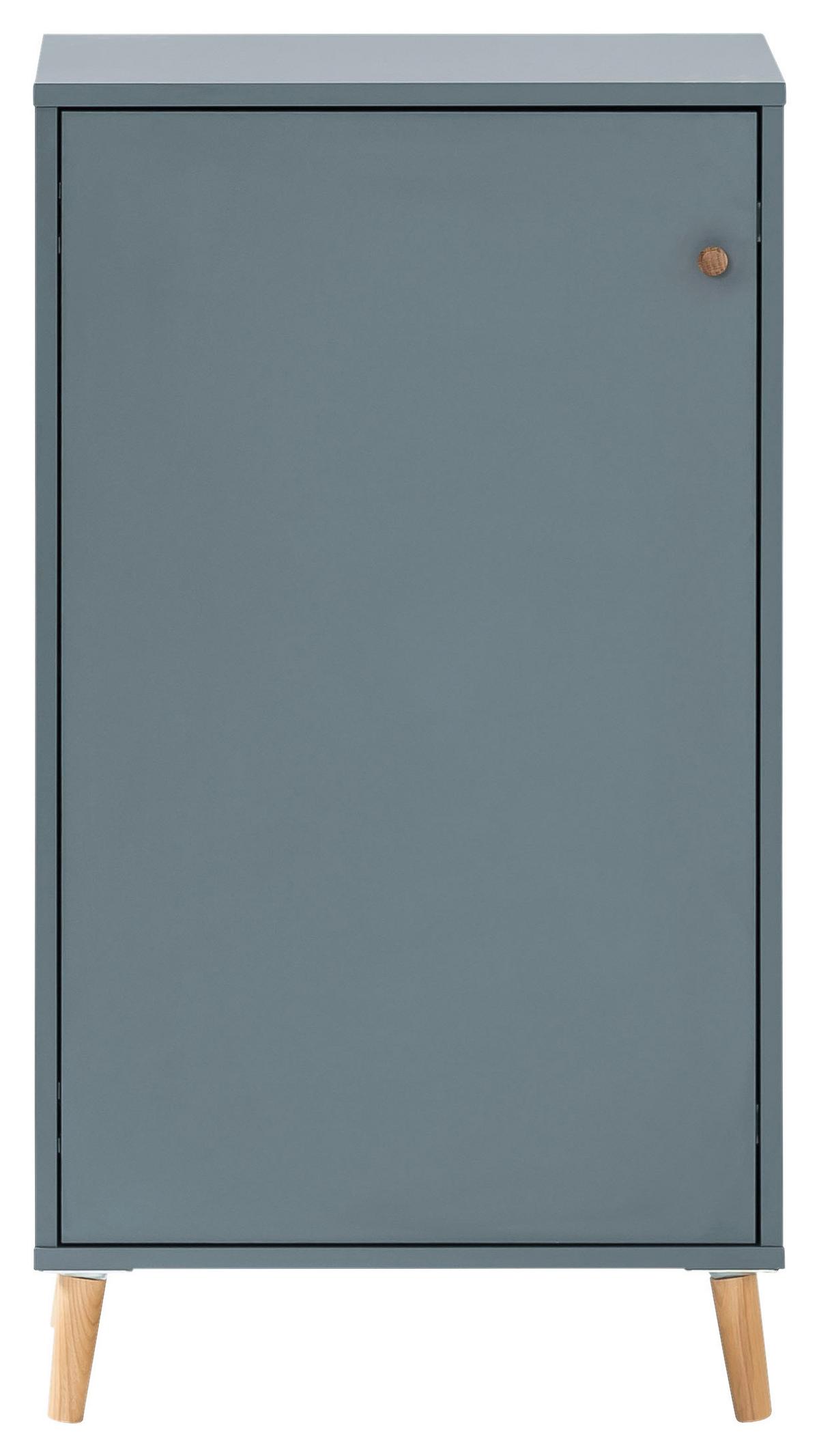 Aktenschrank Serie 500 Blau B: 50,95 cm - Blau, MODERN, Holzwerkstoff (50,95/92,6/41cm) - MID.YOU