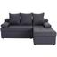 Wohnlandschaft L-form Base 195x143 cm - Schwarz/Grau, Basics, Textil (195/88/143cm) Wohnlandschaft L-form Base 195x143 cm - Schwarz/Grau, Basics, Textil (195/88/143cm)