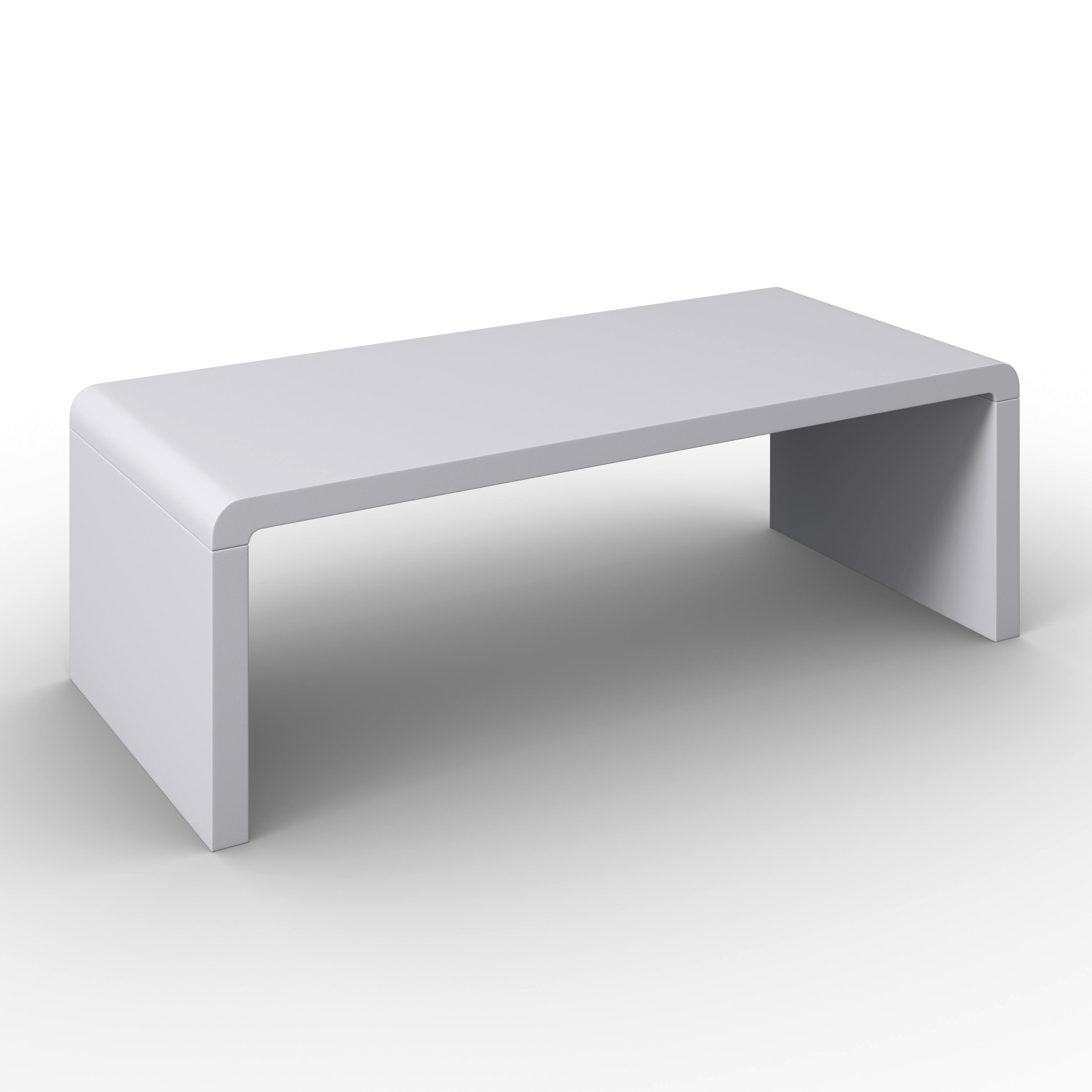 Konferenční stolek Linea, krémová, š: 110 cm - krémová, Moderní, kompozitní dřevo (110/38/50cm)