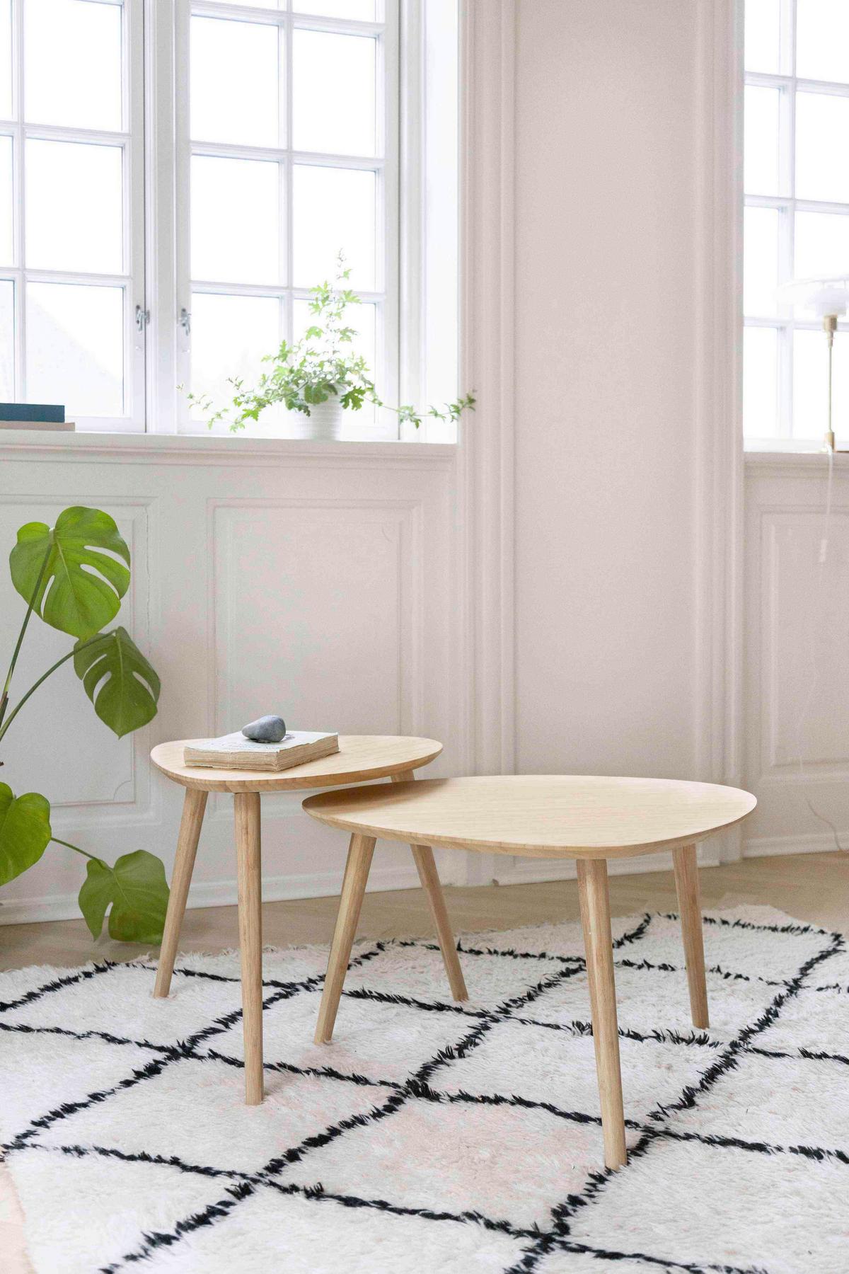 Beistelltisch 2-teilig Noble ,Naturfarben - Naturfarben, MODERN, Holz (68/45/57cm) - MID.YOU