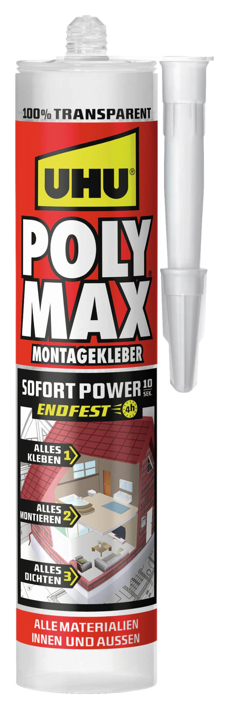 Montagekleber Poly Max Sofort Power Kartusche 300 G