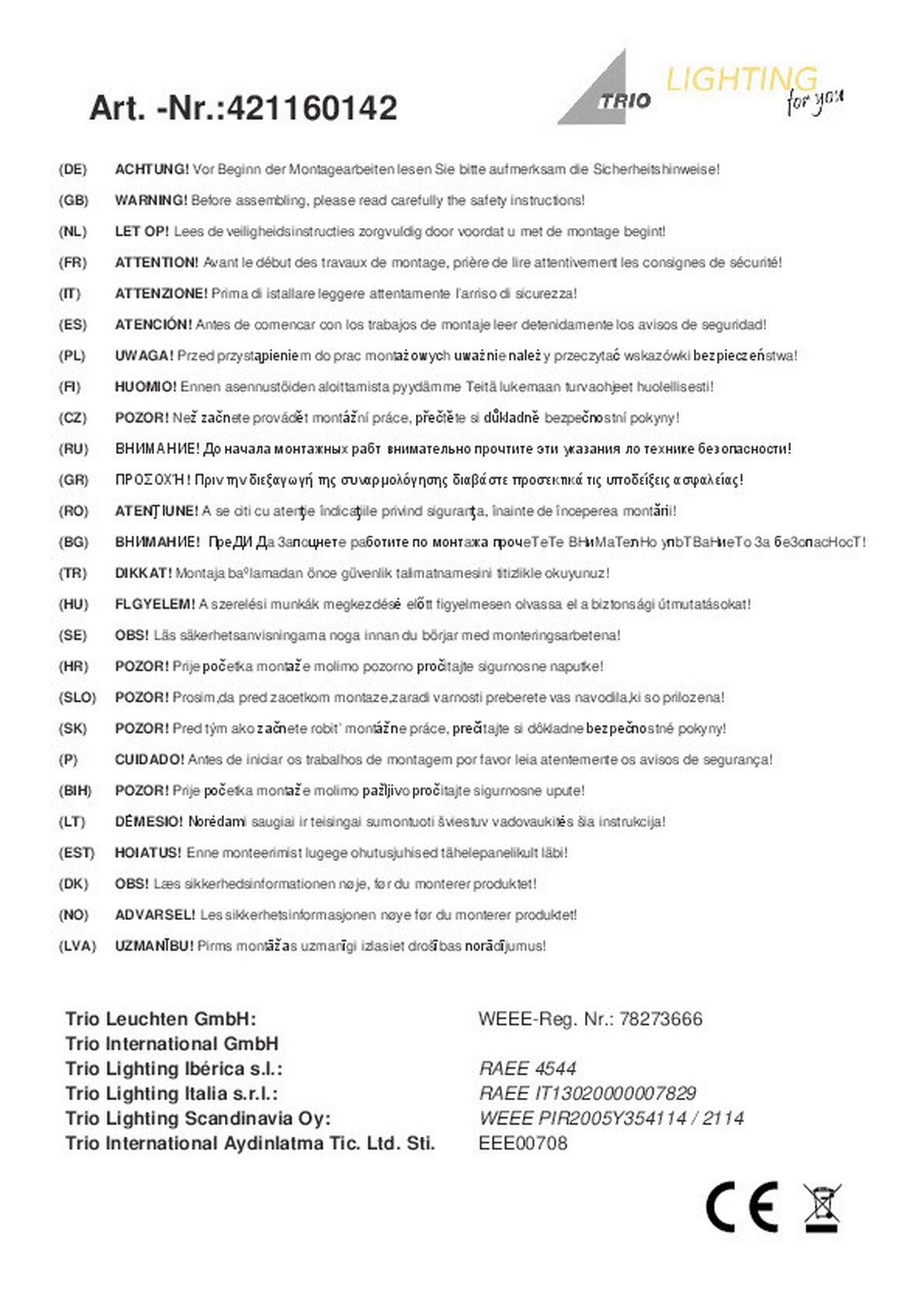 Wegeleuchte 421160142 Pearl - Anthrazit, Design, Metall (14/100/12,5cm) - Trio Leuchten