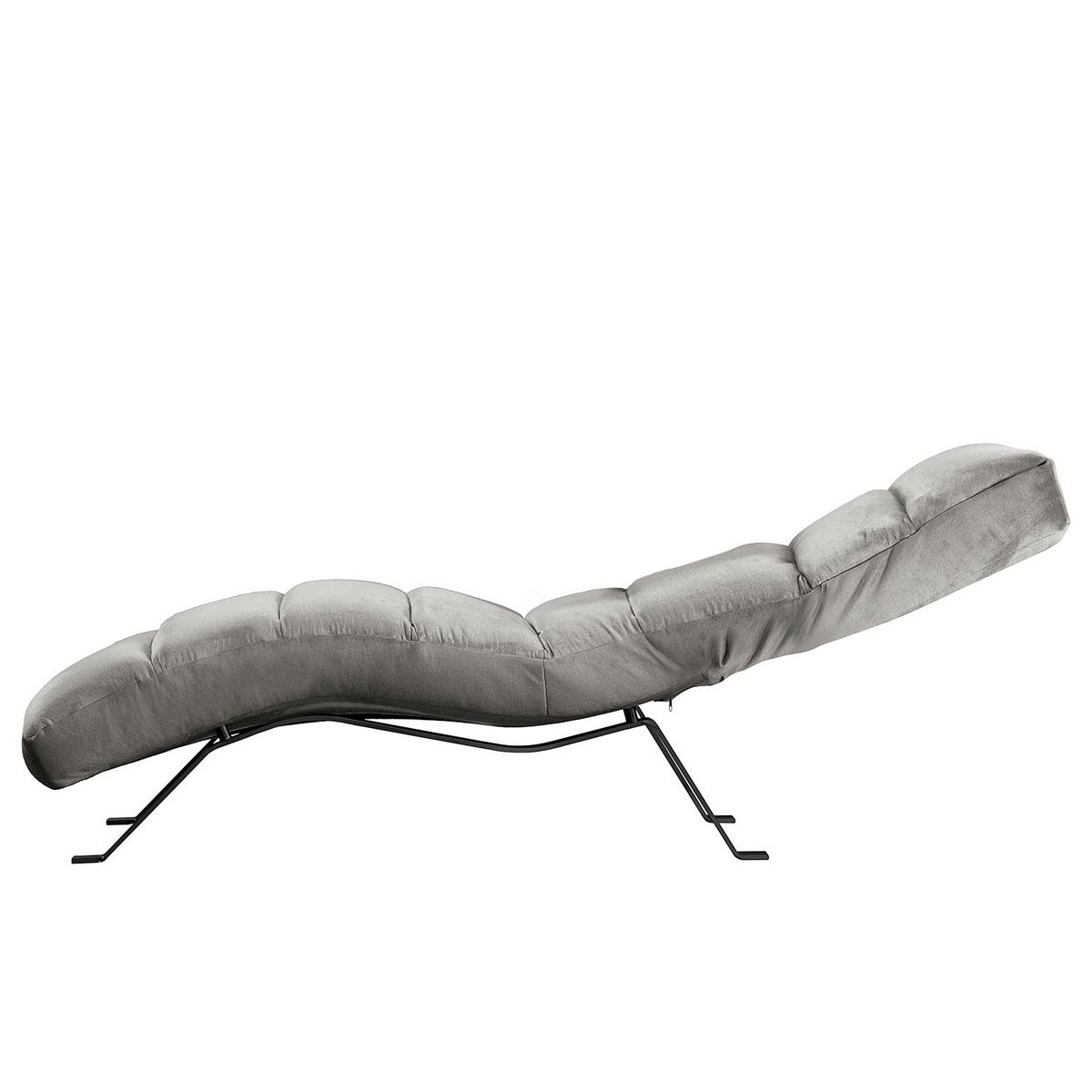 Relaxliege Swing Black Dunkelgrau B: 65 Cm - Dunkelgrau/Schwarz, Design, Textil (65/65-95/171cm) - Livetastic