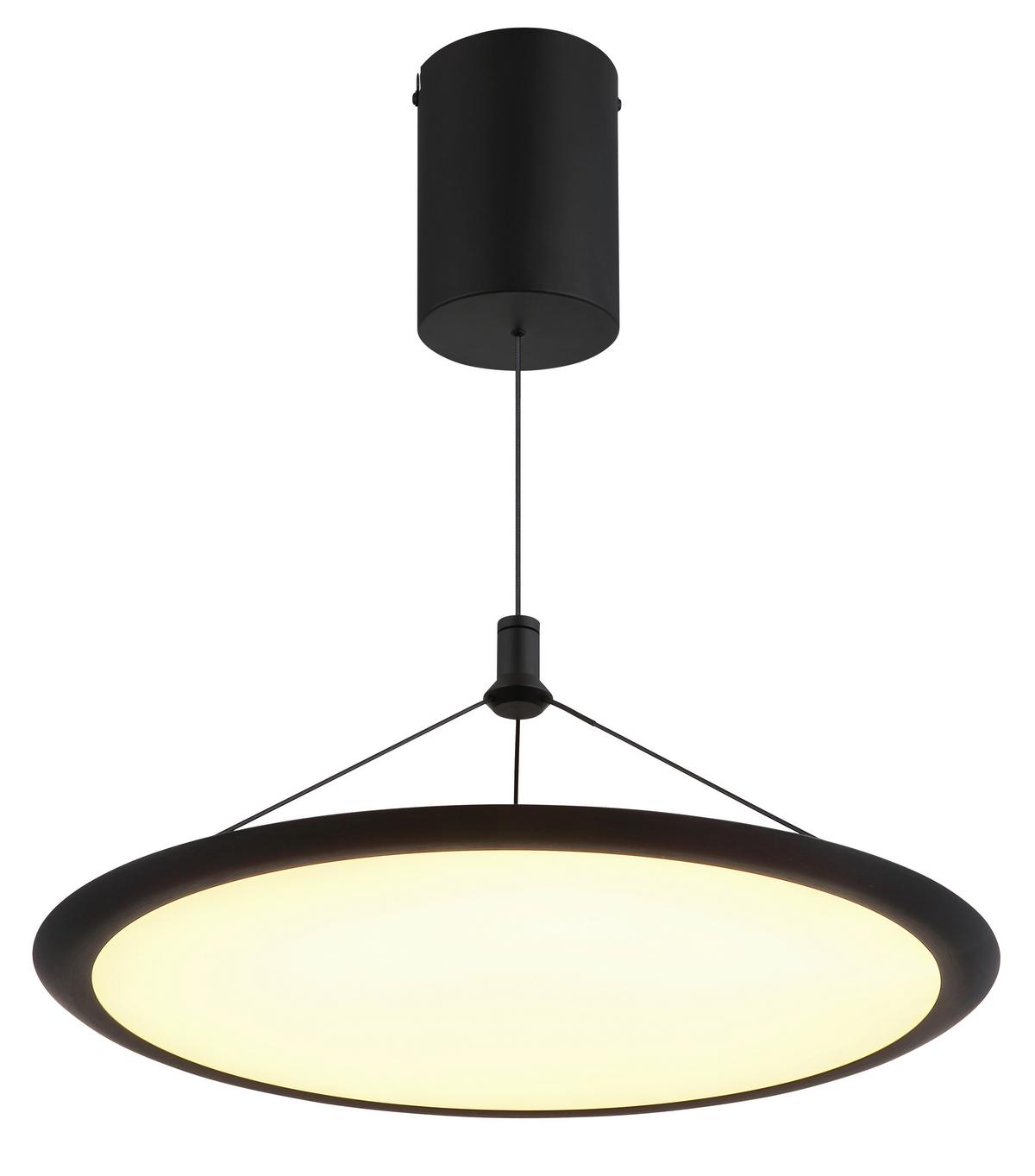 LED-Hängeleuchte 67319 Suna - Opal/Schwarz, Design, Kunststoff/Metall (50,8/150cm) - Globo