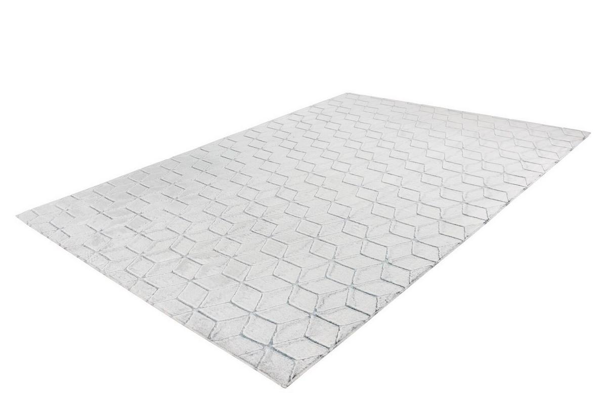 Teppich Anthrazit, Weiß Vivica 125, Bxl: 160x230 Cm - Anthrazit/Weiß, KONVENTIONELL, Textil (160/230cm)