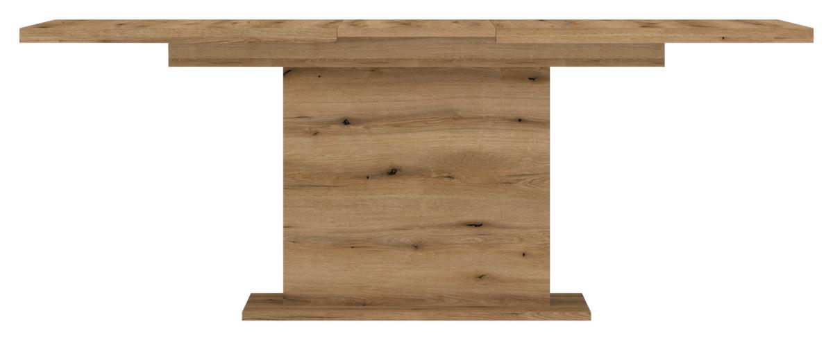 Jídelní stůl MANILLA 160-200x90cm - barvy dubu, Konvenční, kompozitní dřevo (160-200/76,2/90cm)