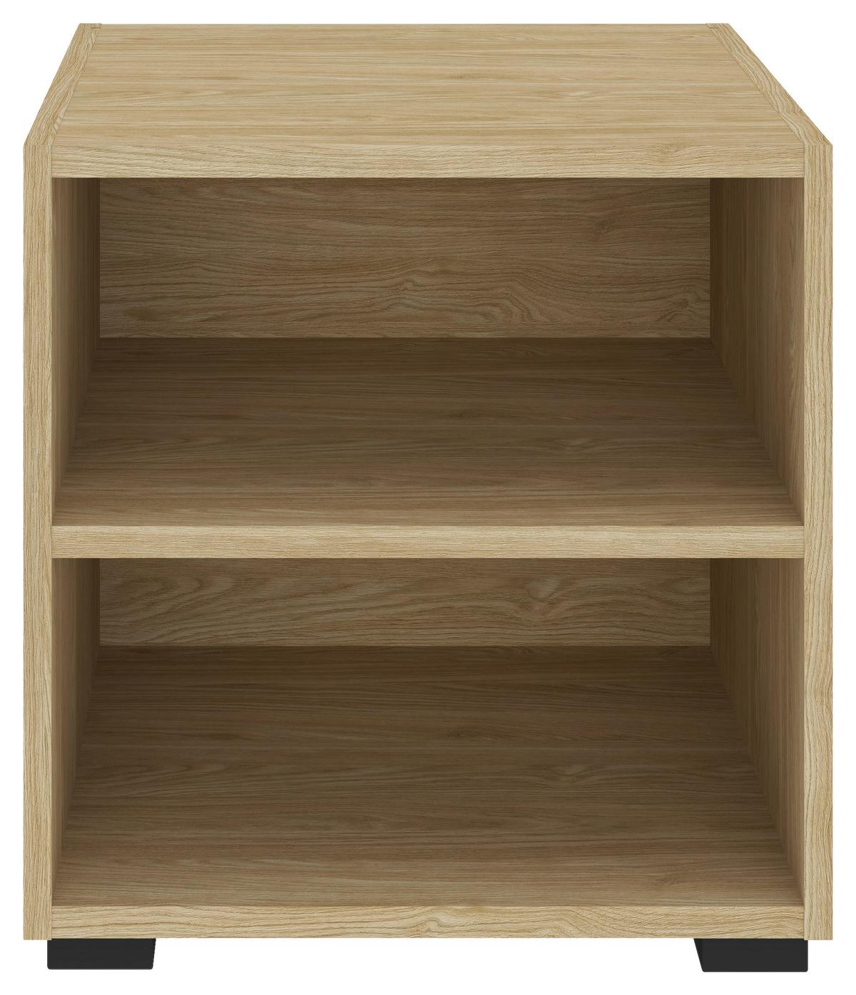 REGÁL UNIT-ELEMENTS MINI - černá/barvy dubu, Moderní, kompozitní dřevo (45,6/44,8/40cm) - Ondega