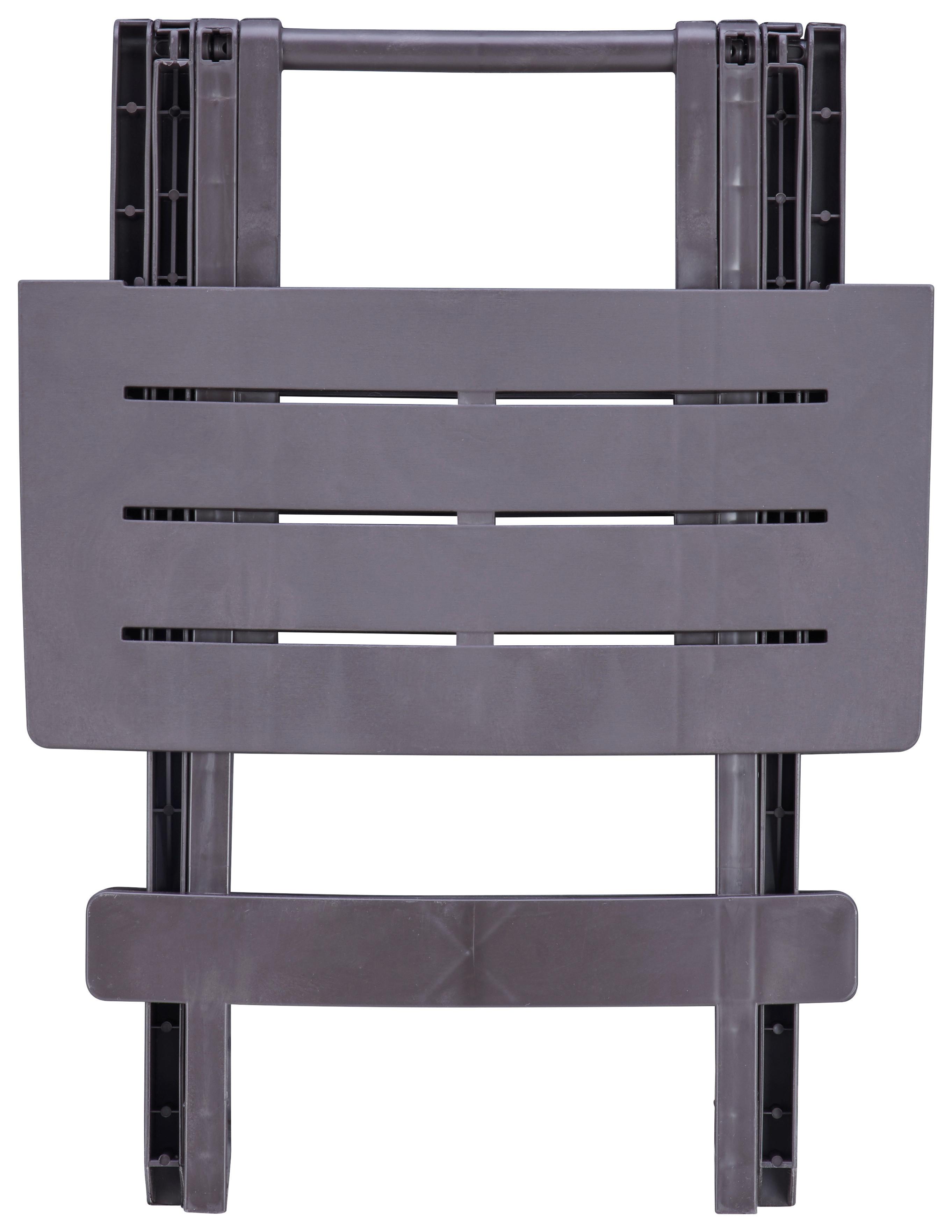 Beistelltisch Klappbar Adige Mokkafarben - Braun, MODERN, Kunststoff (44/50/44cm)