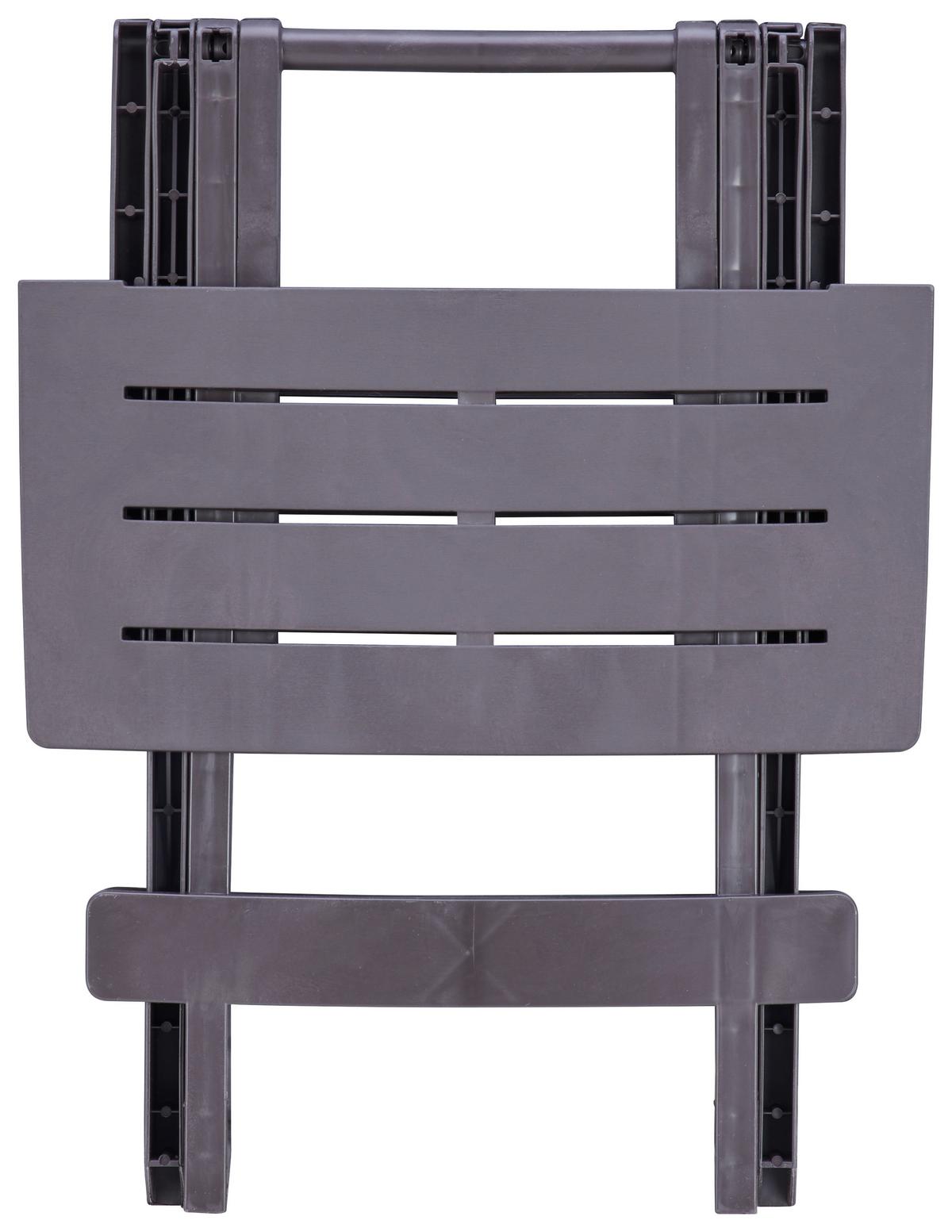 Beistelltisch Klappbar Adige Mokkafarben - Braun, MODERN, Kunststoff (44/50/44cm)