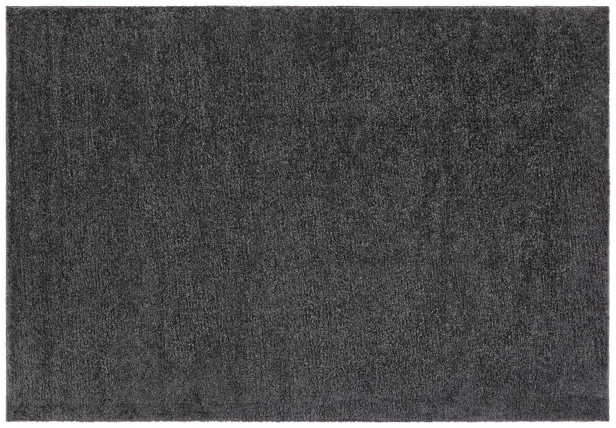 Hochflorteppich Mell - Schwarz, Basics, Textil (80/150cm) - Luca Bessoni