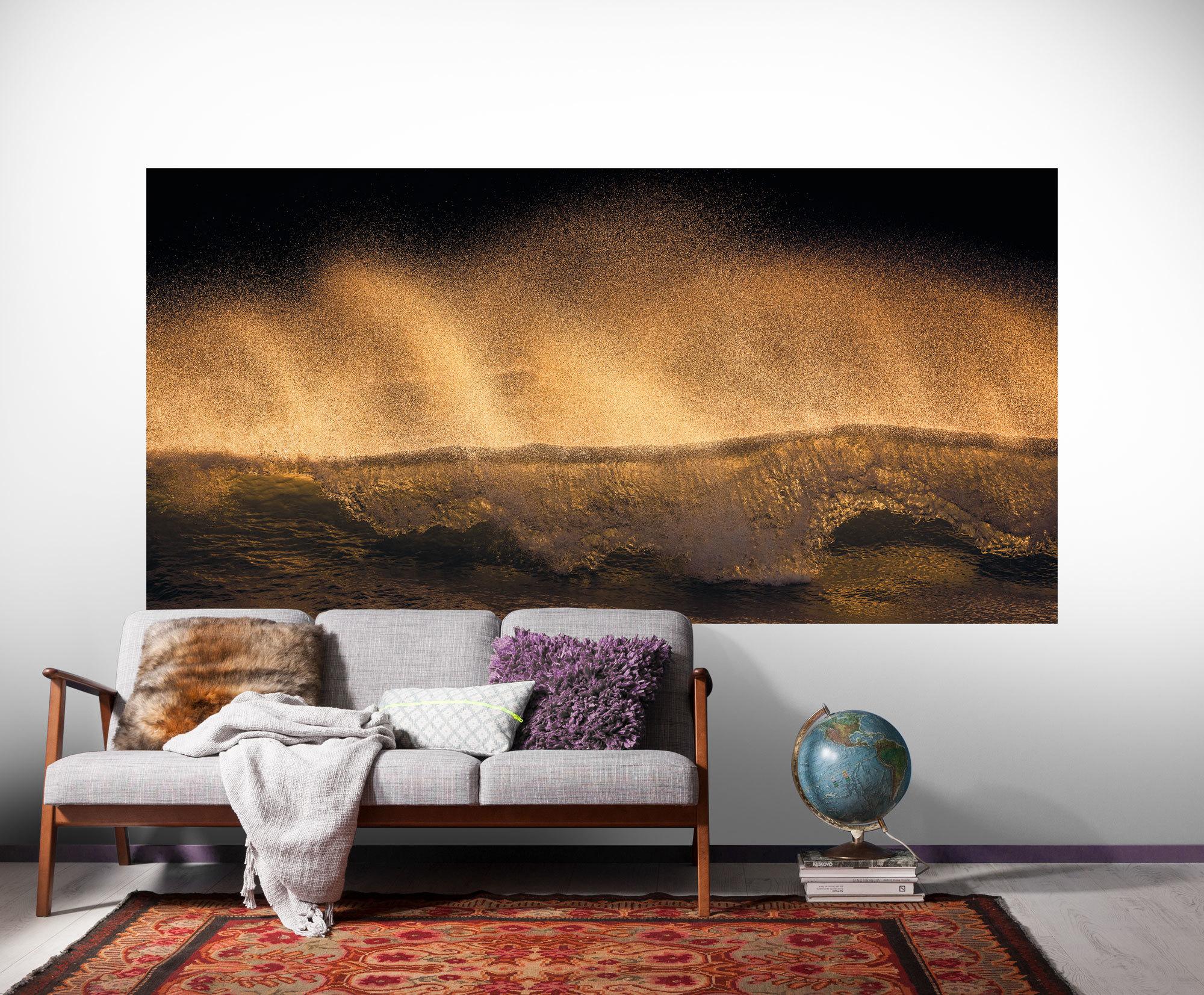 Vliestapete Sh006-Vd1 Golden Wave - Natur (200/100cm)