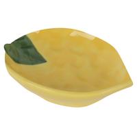 Dekoračný tanier KONSTI - zelená/svetložltá, keramika (13,5/3,5/9,5cm) - Mömax