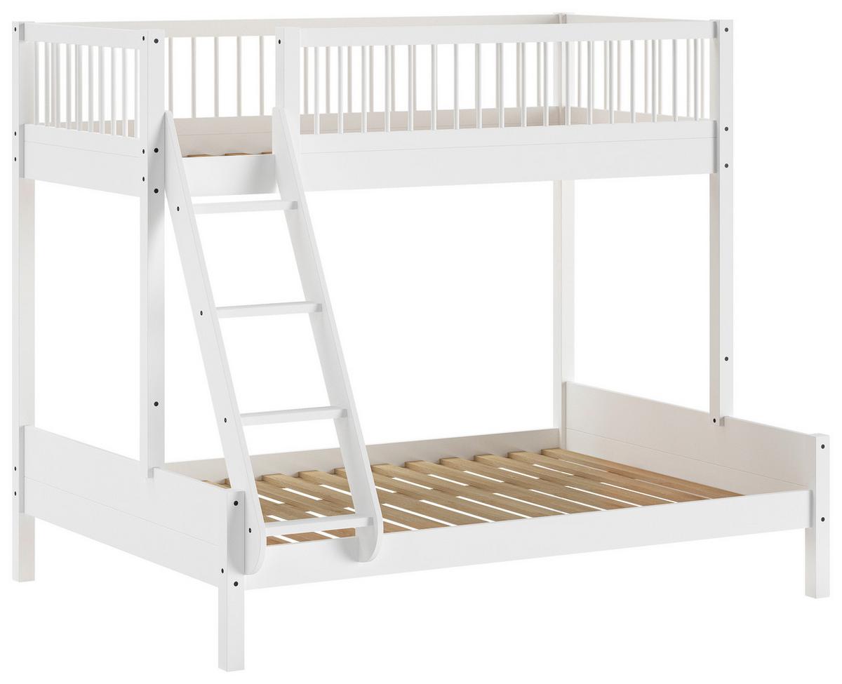 Etagenbett Forrest Weiß 90/140x200cm - Weiß/Naturfarben, MODERN, Holz (90/140/200cm) - Vipack