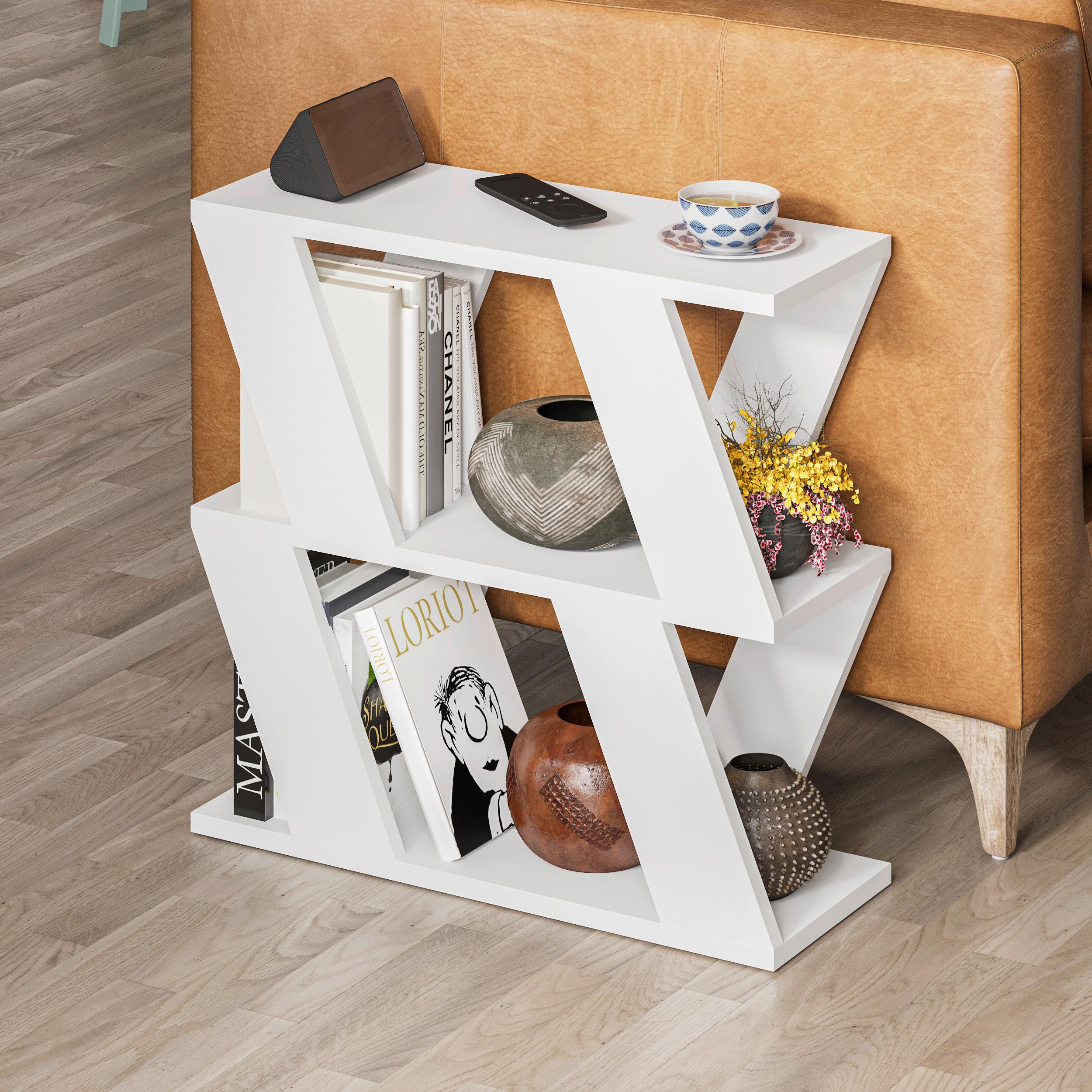 Beistelltisch Lazena Beistelltisch - Weiß, Design, Holzwerkstoff (60/56/22cm) - Livetastic