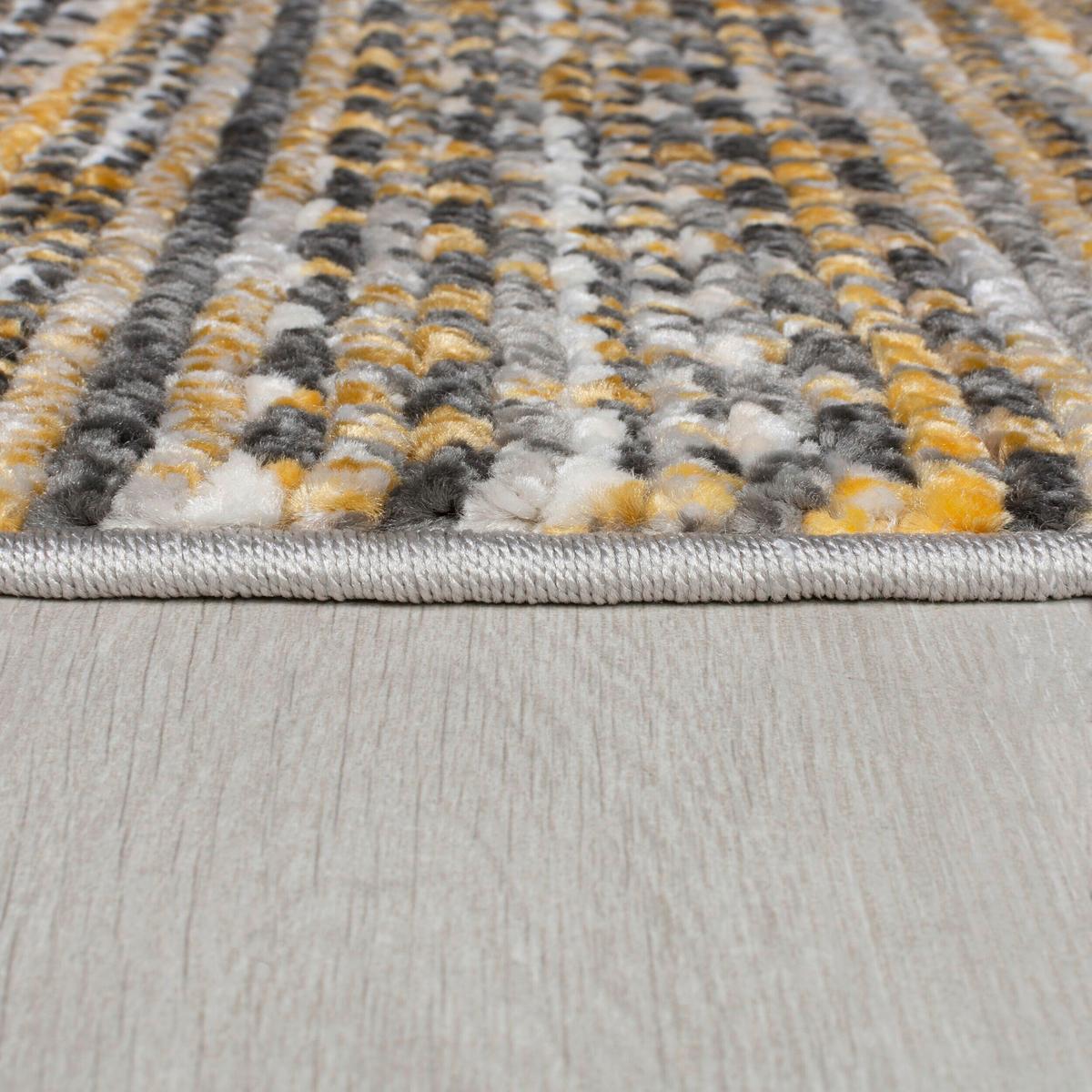 Flachwebteppich Camino Yellow 120x160 - Gelb, Basics, Textil (120/160cm)