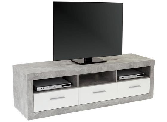 Tv Diel Malta - sivá/biela, Moderný, kompozitné drevo (185/50/42cm) Tv Diel Malta - sivá/biela, Moderný, kompozitné drevo (185/50/42cm)