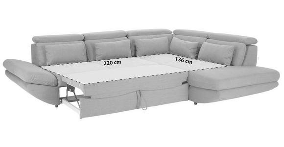 Wohnlandschaft Park Mit Schlaffunktion Currygelb - Currygelb/Schwarz, MODERN, Textil (311/233cm) - Luca Bessoni