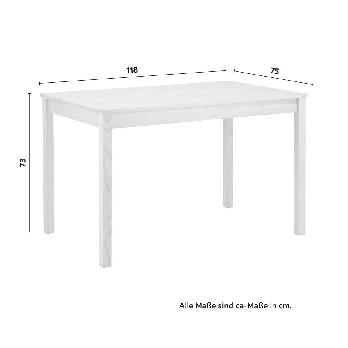 Jídelní set AMIRA přírodní - přírodní barvy, Moderní, dřevo (118/43/75/40.5/73/86cm) - Bessagi Home