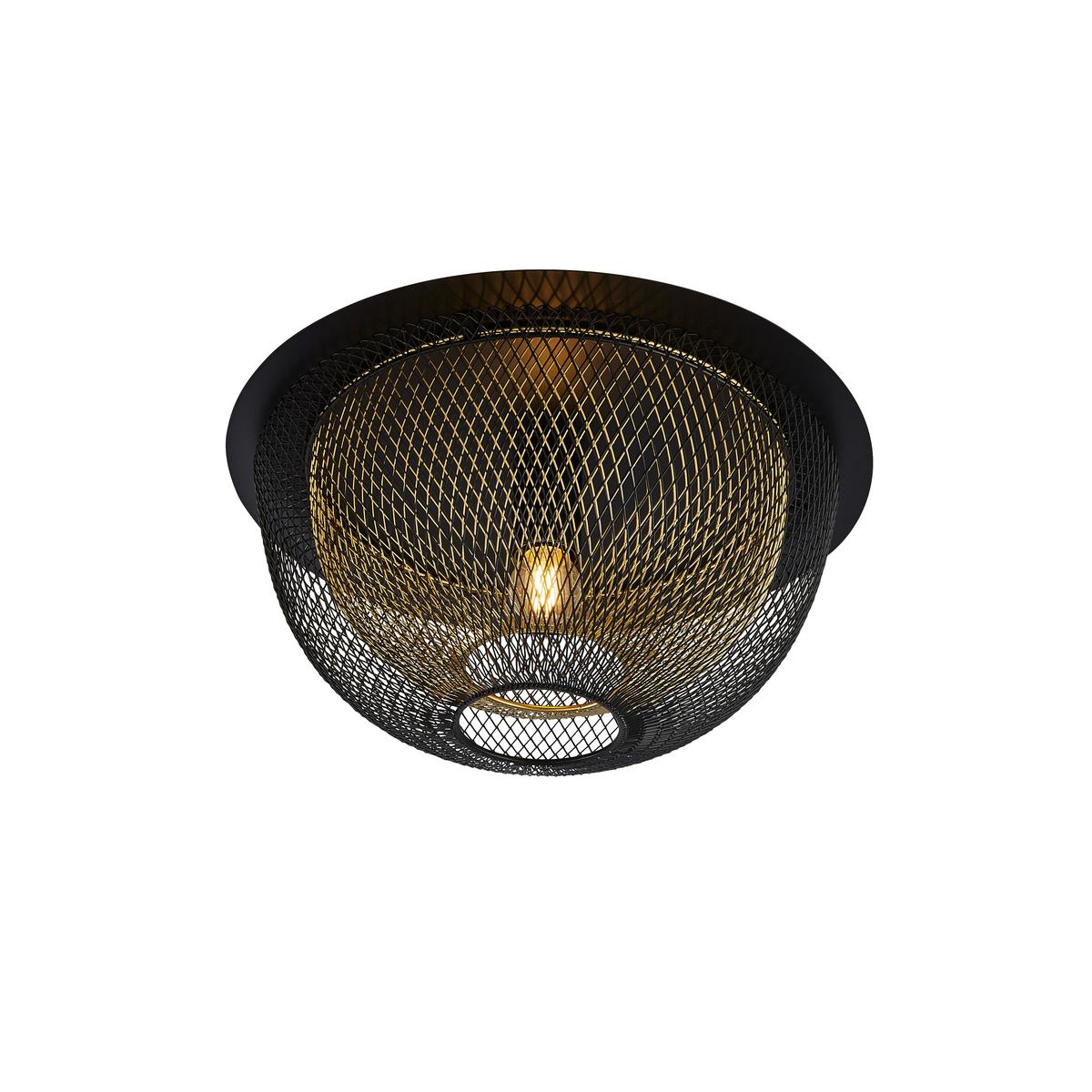 Deckenleuchte Honeycomb 6840bgo - Goldfarben/Schwarz, Basics, Metall (40/21cm)