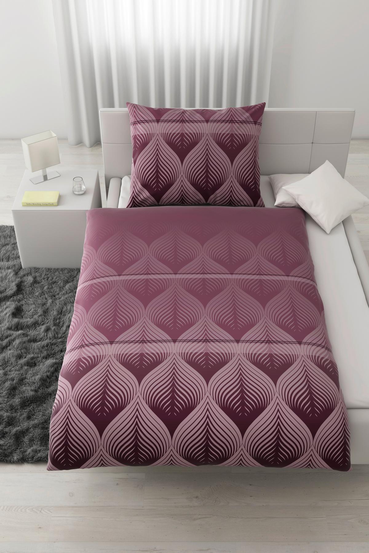 Povlečení Domps, 70/90 140/200cm - světle fialová, Moderní, textil (140/220cm) - Modern Living