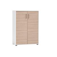 AKTENSCHRANK Metz Weiß/Beige B: 80,1cm - Beige/Weiß, MODERN, Holzwerkstoff (80,1/113,4/38,2cm) - MID.YOU