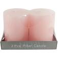 Stumpenkerze Sophie - Rosa, KONVENTIONELL, Naturmaterialien (6,8/9cm) - Ondega