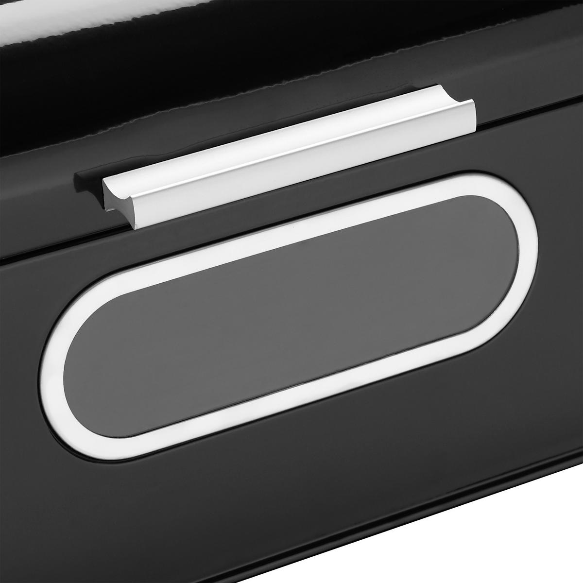 CHLEBNÍK ECHTWERK RETRO - černá, Trend, kov (42,5/23,8/17cm) - Echtwerk