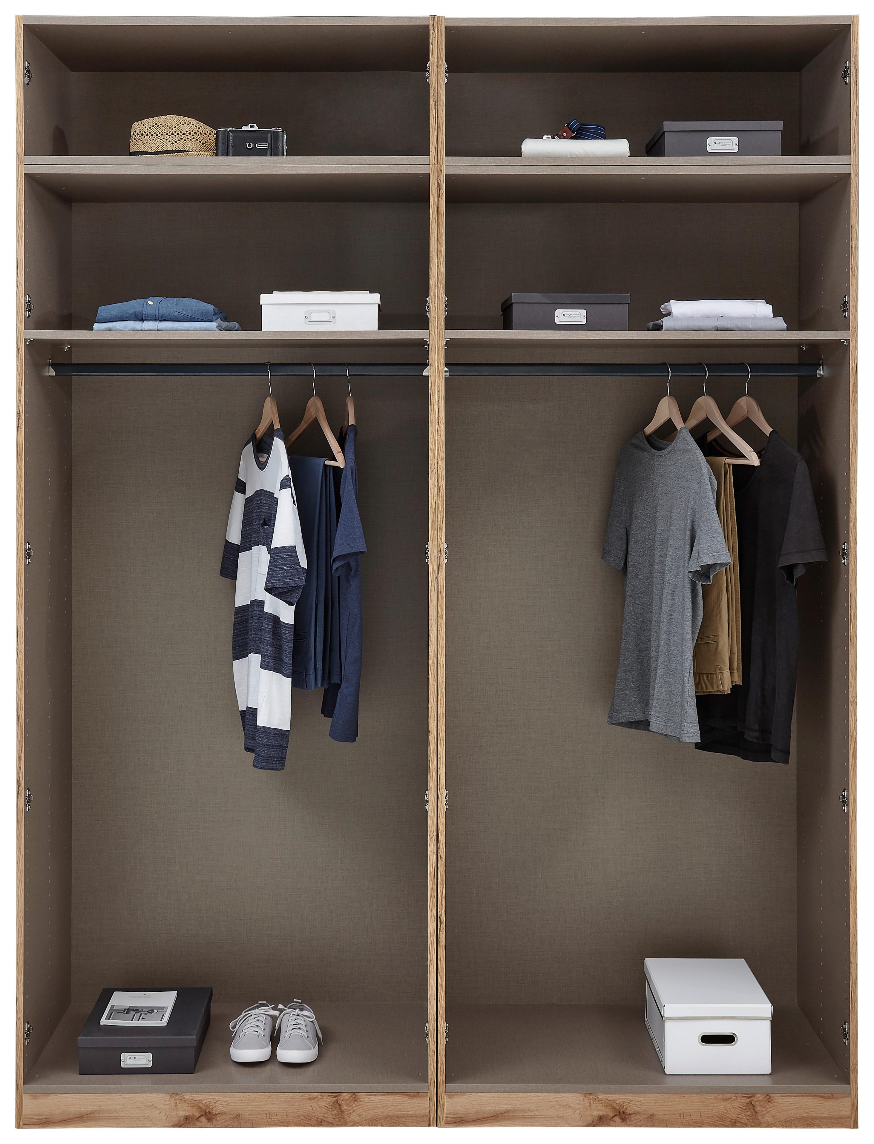 otvorená skriňa UNIT š. 182 cm dekor antracit - antracitová, Modern, kompozitné drevo (182,2/242,2/56,5cm) - Ondega