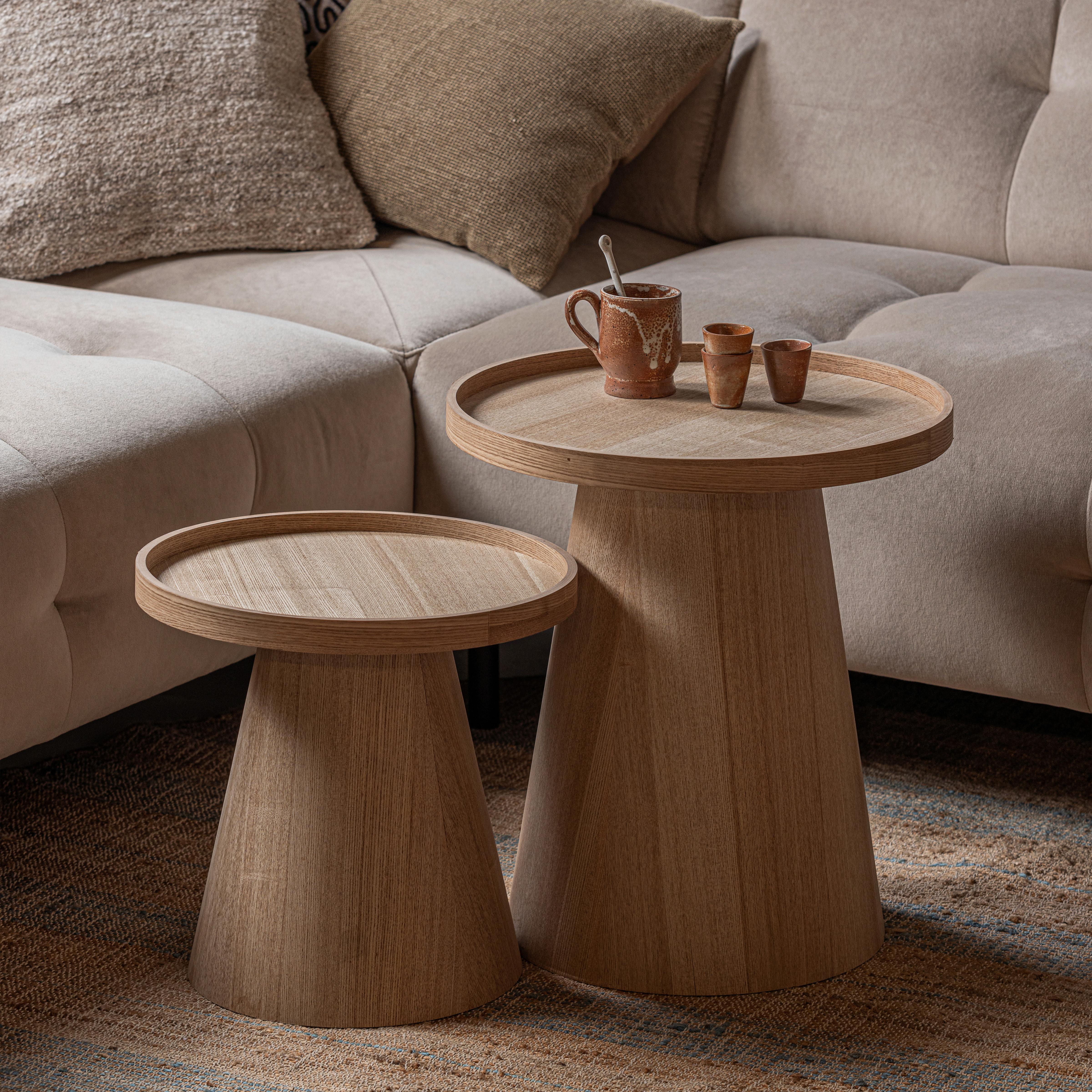 Beistelltisch Maud Naturfarben L: 39 cm - Naturfarben, Design, Holzwerkstoff (39/39/38cm) - Livetastic