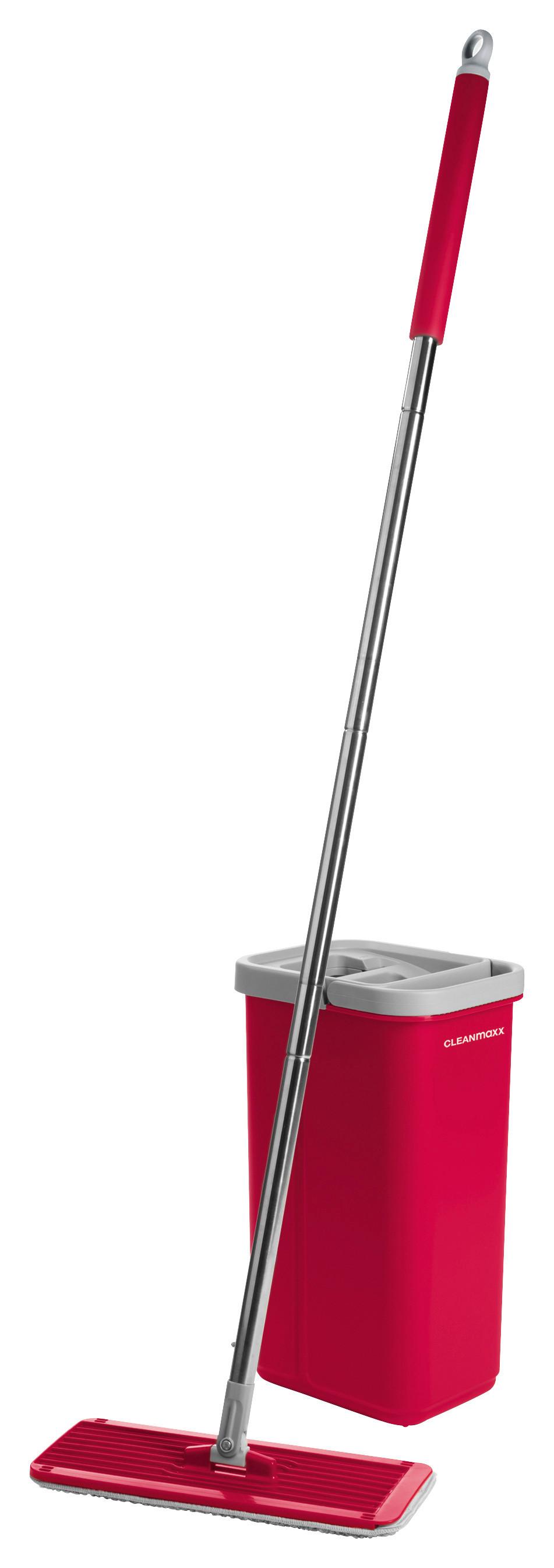 Bodenreinigungsset Cleanmaxx Komfort-Mopp - Rot, Basics, Kunststoff (19,9/15,0/125,5cm) - TV - Unser Original