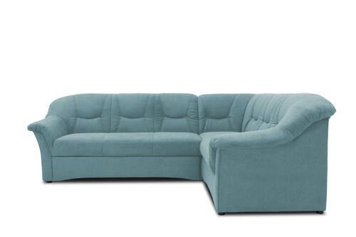Ecksofa Sarafina Petrol S: 240x190 Cm - Petrol/Schwarz, KONVENTIONELL, Textil (240/190cm) - MID.YOU
