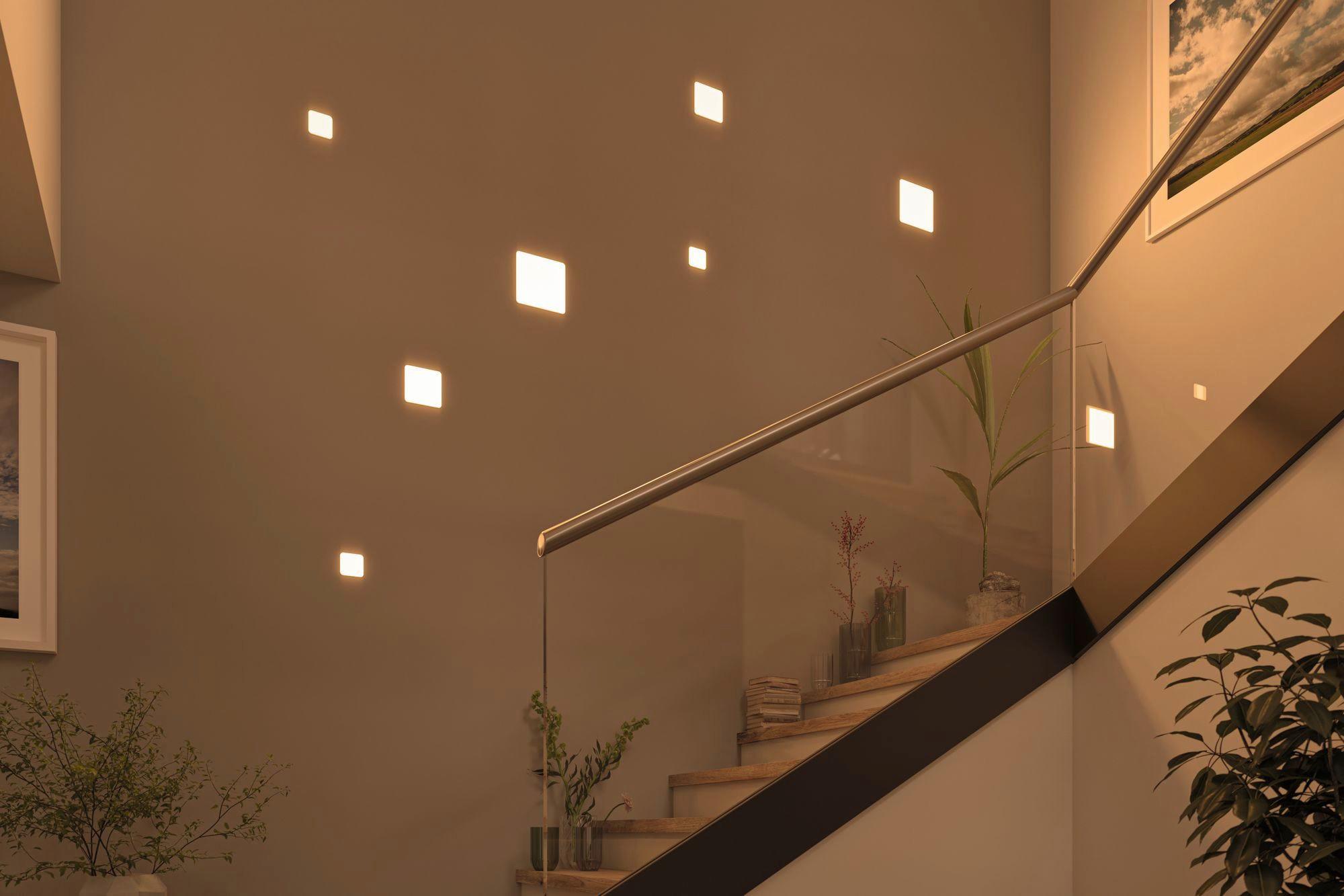 LED-Paneel L: 18,5 cm 92395 - Weiß, Basics, Kunststoff (18,5/18,5cm) - Paulmann