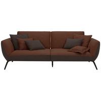 Veľká pohovka TRENDY PLUS, medená - medená/čierna, Modern, kompozitné drevo (260/93/124cm) - Premium Living