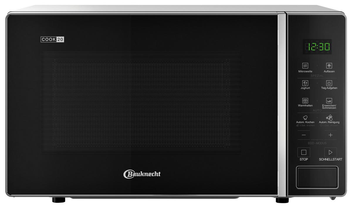 Mikrowelle MWk 201 B - Schwarz, Trend, Glas/Kunststoff (45,2/26,2/35cm) - Bauknecht