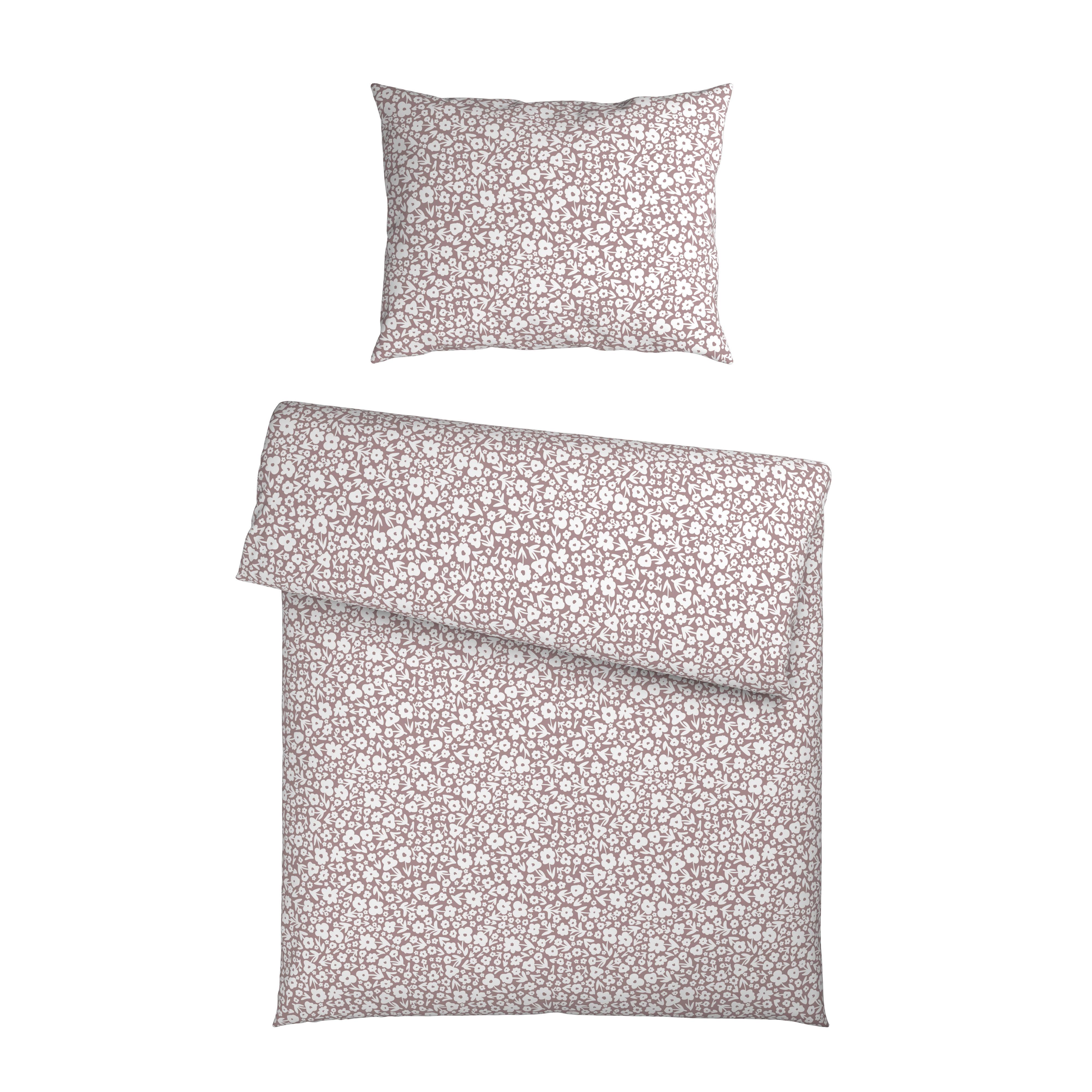 POSTEĽNÁ BIELIZEŇ MILLEFLEUR - hnedofialová, Modern, textil (140/200cm) - Mömax