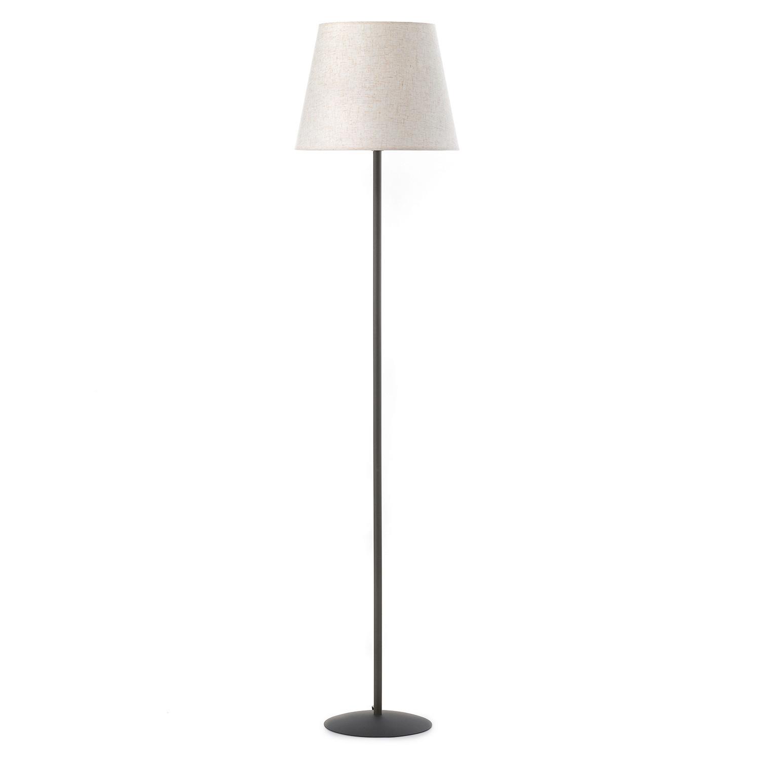 STEHLEUCHTE 5031/PTB - Creme/Schwarz, KONVENTIONELL, Textil/Metall (28/28/173cm)