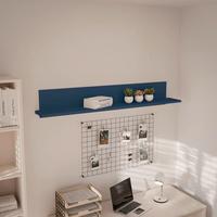 NÁSTĚNNÁ POLICE ALICE SPRINGS - tmavě modrá, Moderní, kompozitní dřevo (154/25,6/21,2cm)