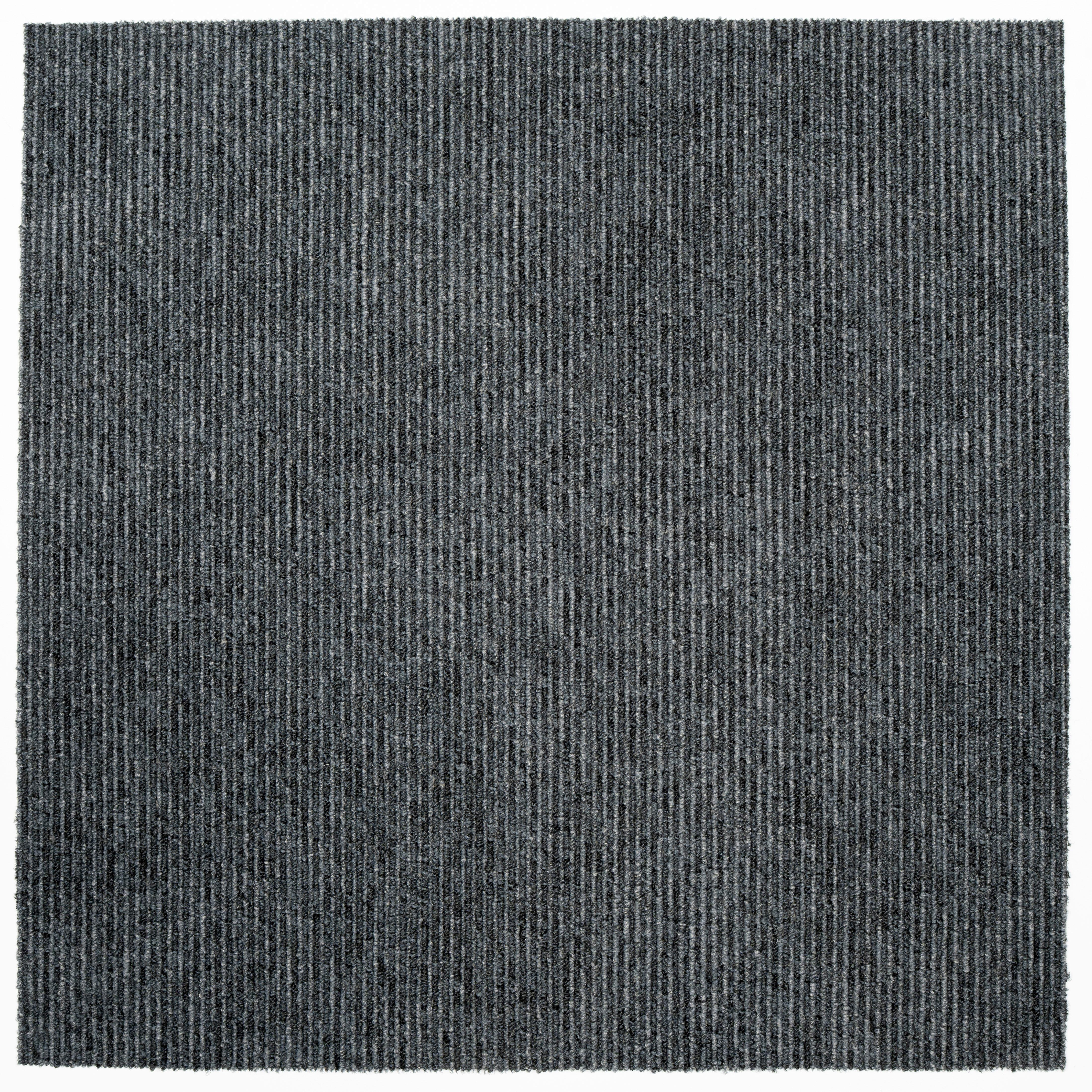 Teppichfliese Anthrazit Marmaris 50x50 Cm Florhöhe 3mm - Anthrazit, Basics, Textil (50/50cm)