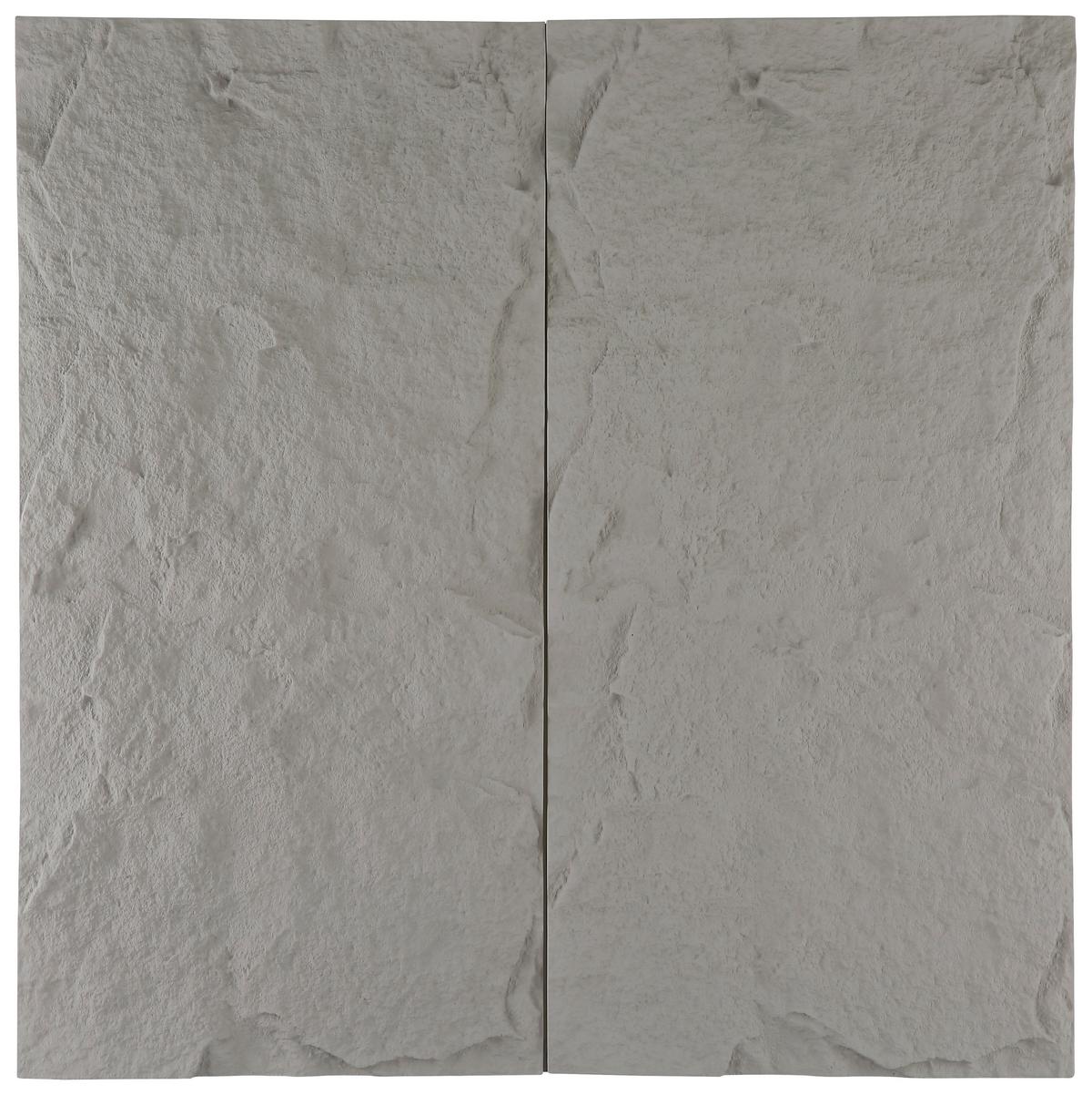 Wandpaneel Bergamo Grau B: 120 Cm - Grau, MODERN, Kunststoff (120/60/3cm)