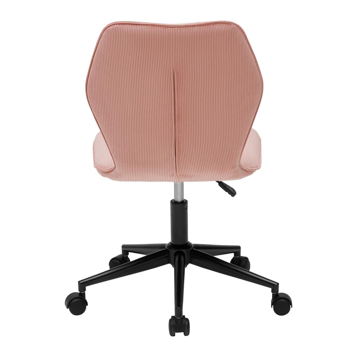 Otočná židle LUIGI -EXKLUSIV- - pink/růžová, Moderní, kov/textil (49/84-94/54cm) - Mömax