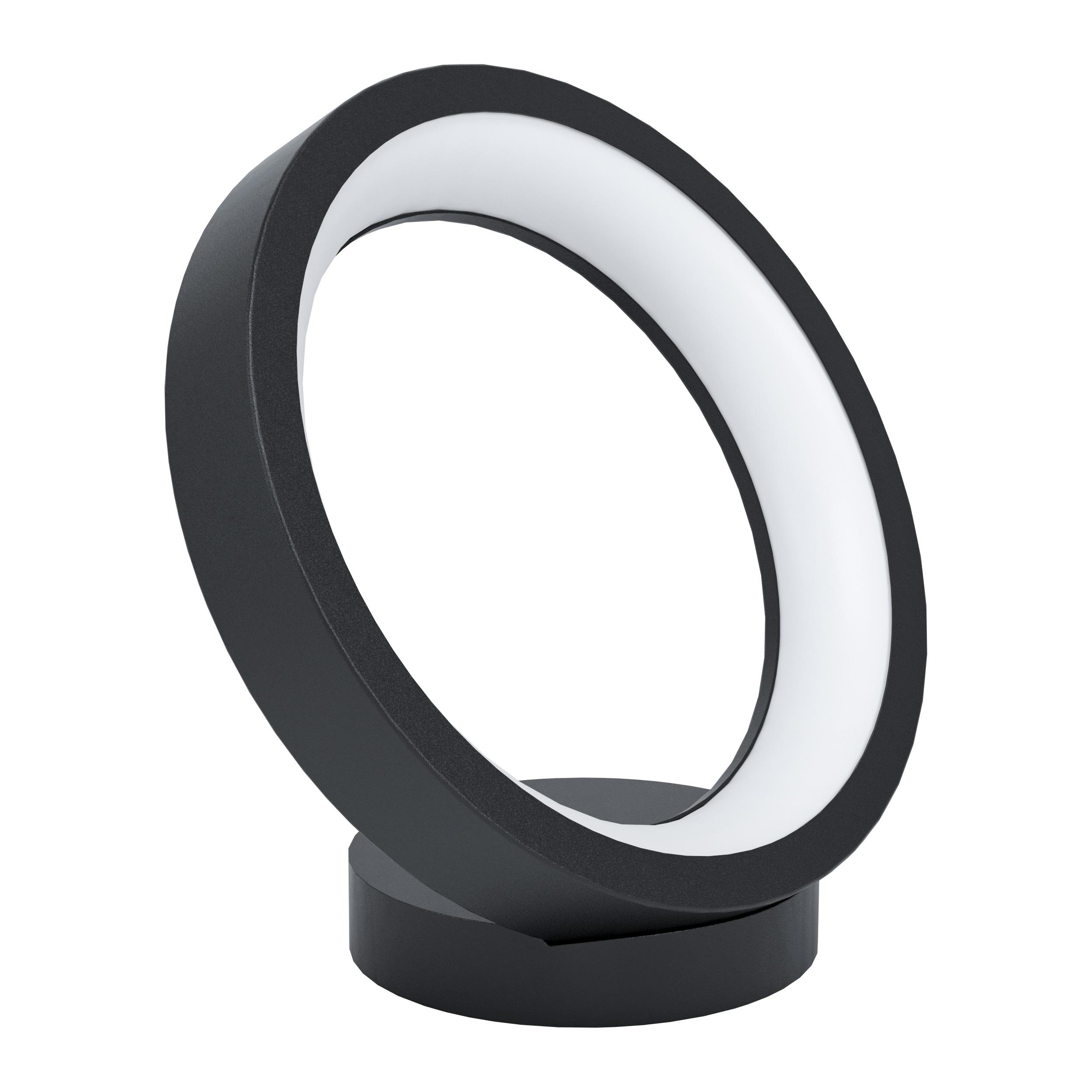 LED-Tischlampe Marghera Schwarz/Weiß Farbwechsler - Schwarz/Weiß, Design, Kunststoff/Metall (27/26,5cm) - Eglo